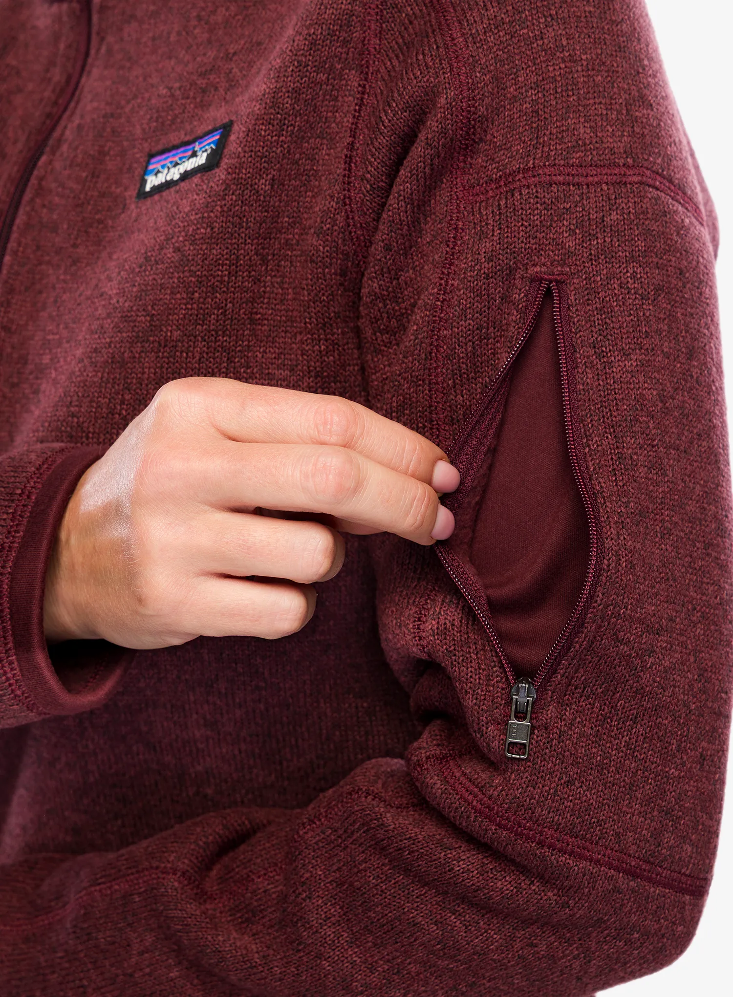 Fleecová mikina dámská Patagonia Better Sweater 1/4 Zip - dark ruby