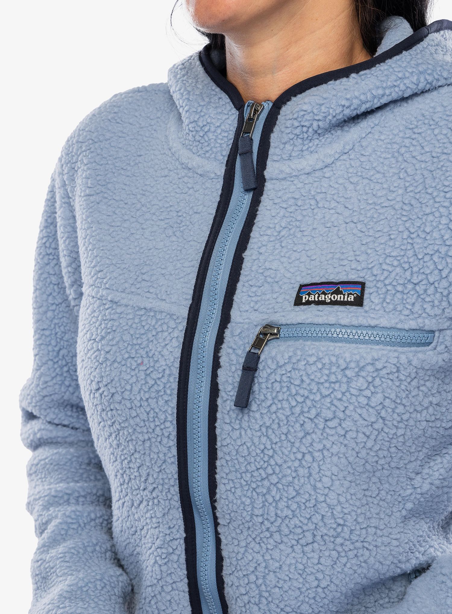 Fleecová mikina dámská Patagonia Retro Pile Hoody - barnacle blue