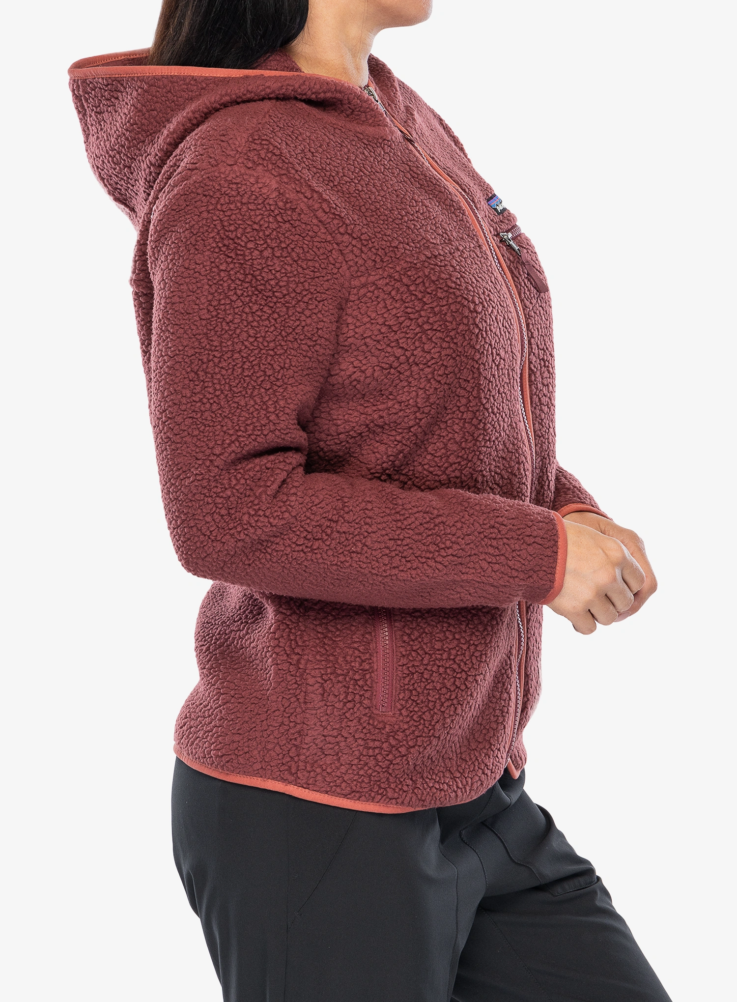 Fleecová mikina dámská Patagonia Retro Pile Hoody - sequoia red