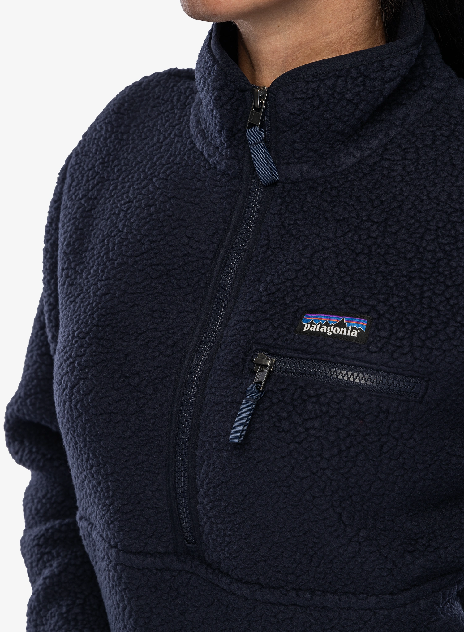 Fleecová mikina dámská Patagonia Retro Pile Marsupial - sunken blue