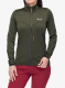 Fleecová mikina dámská Salewa Sella Crevasse Jacket - dark olive