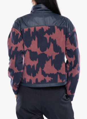Fleecová mikina dámská Salomon Chroma Fleece Cardigan - blue nights