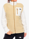 Fleecová mikina dámská The North Face Yumiori Full Zip - khaki stone/white dune