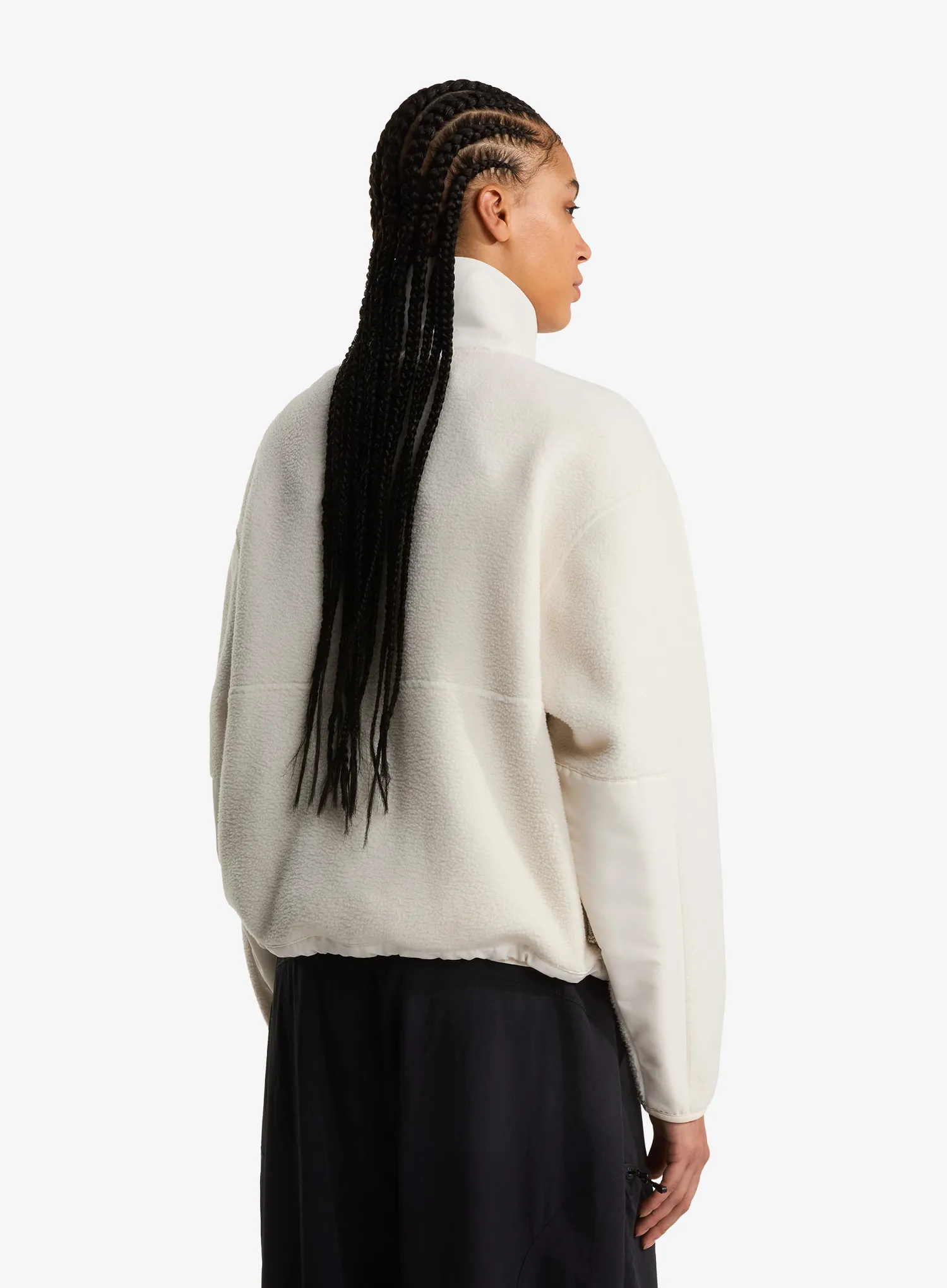 Fleecová mikina dámská The North Face Yumiori Off Peak Full Zip Jacket - white dune
