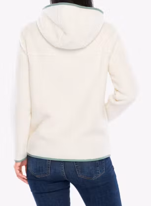 Dámská fleecová mikina s kapucí Patagonia Retro Pile Hoody - natural/ellwood green