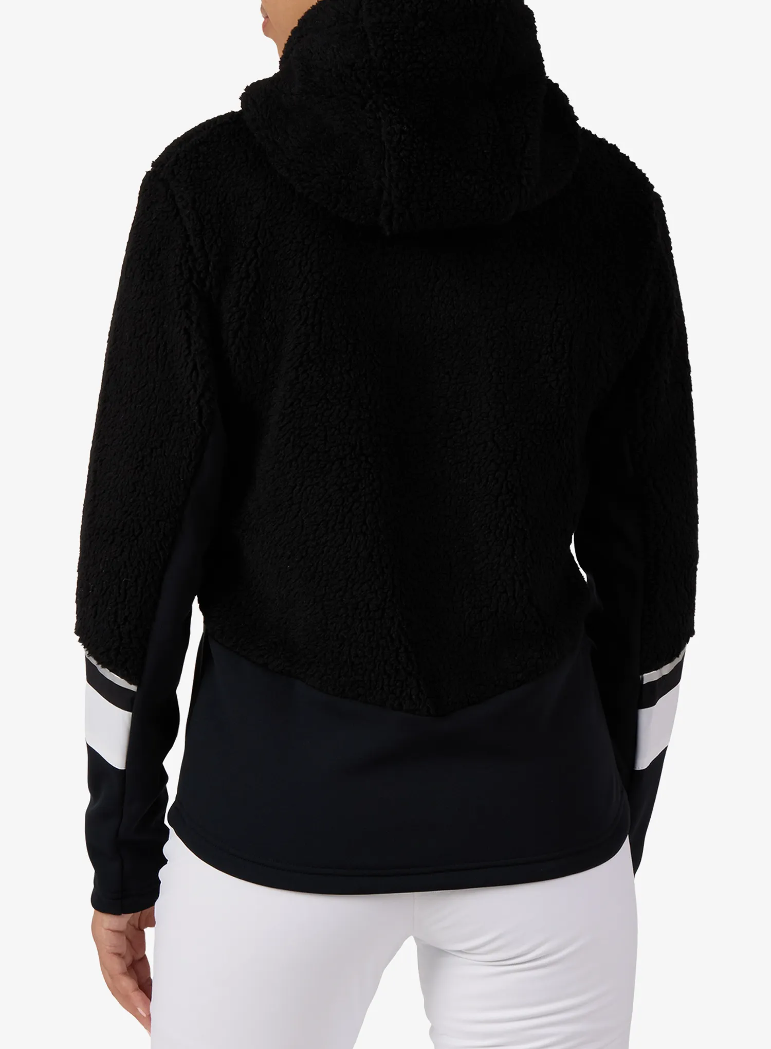 Dámská fleecová mikina s kapucí Rossignol Wispile Fleece Full-Zip Hoodie - black