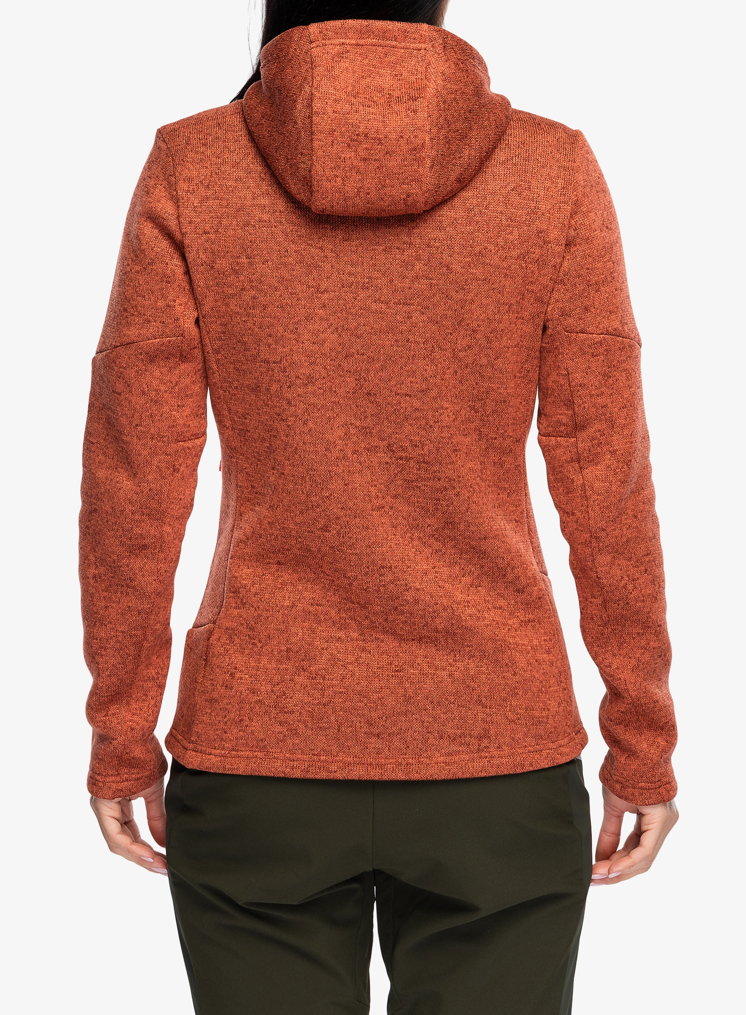 Dámská fleecová mikina s kapucí Salewa Puez Rocca Pl Hooded Jacket - etruscan red