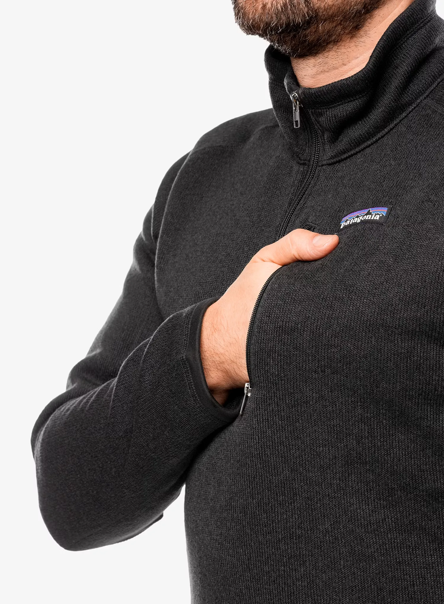 Fleecová mikina Patagonia Better Sweater 1/4 Zip - black