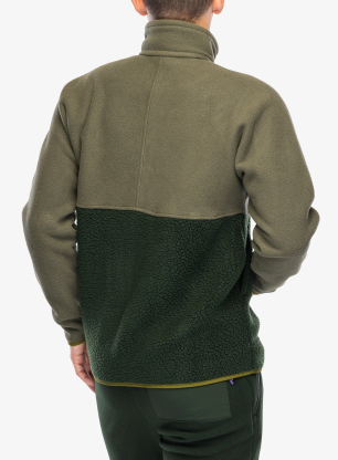 Fleecová mikina Patagonia Retro Pile 1/2 Snap Pullover - old growth green