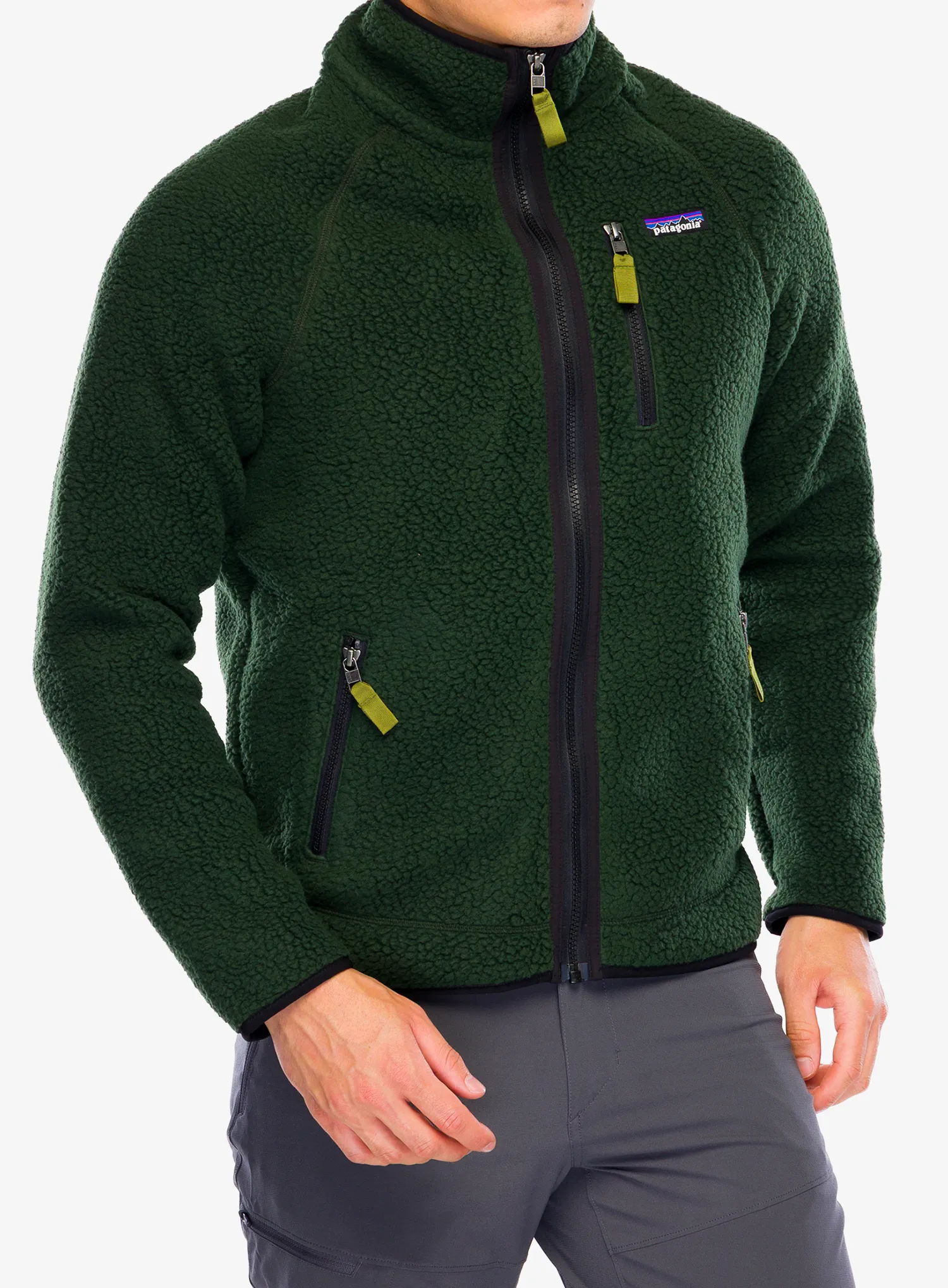 Fleecová mikina Patagonia Retro Pile Jacket - old growth green