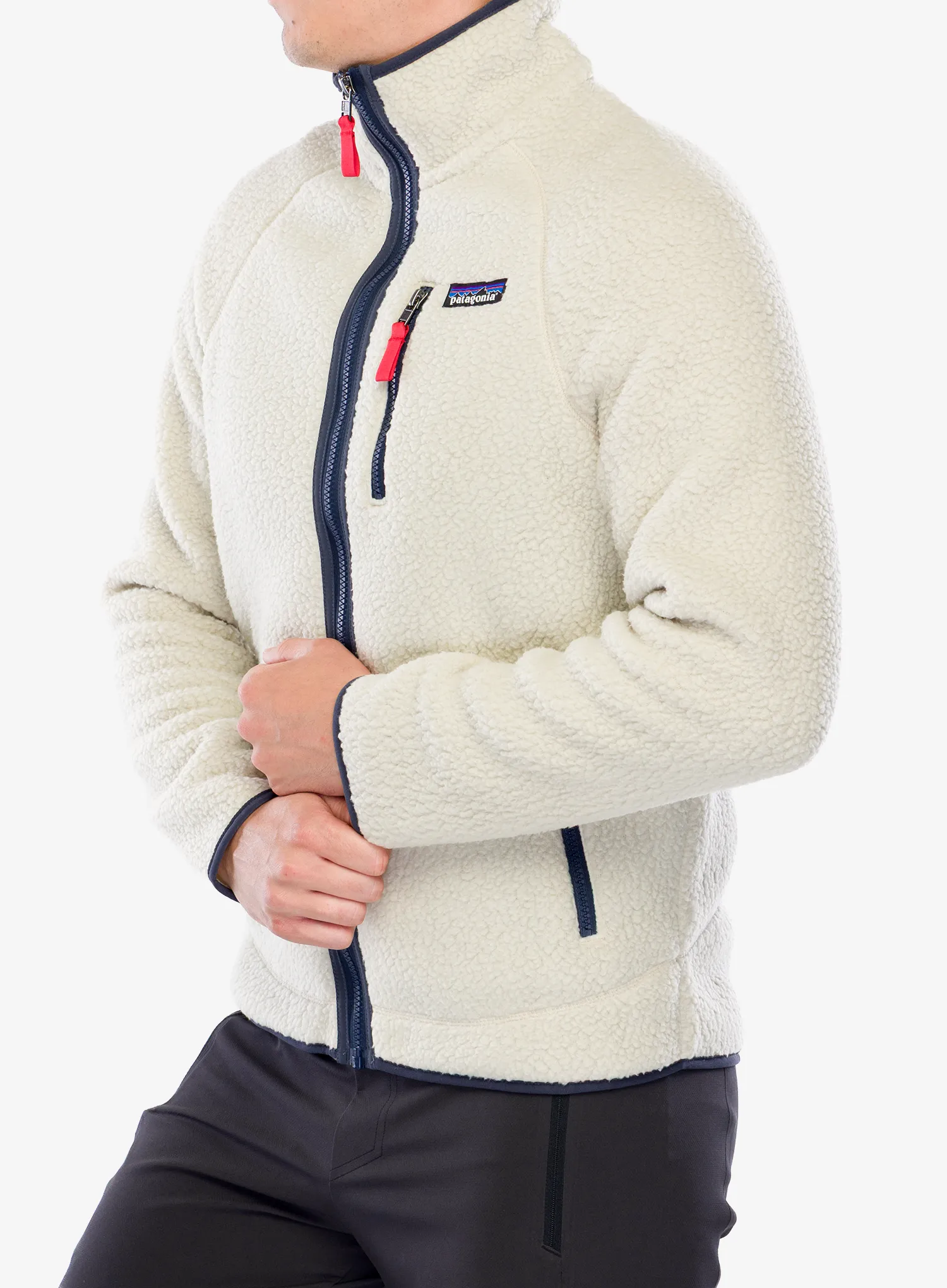 Fleecová mikina Patagonia Retro Pile Jacket - pelican/smolder blue