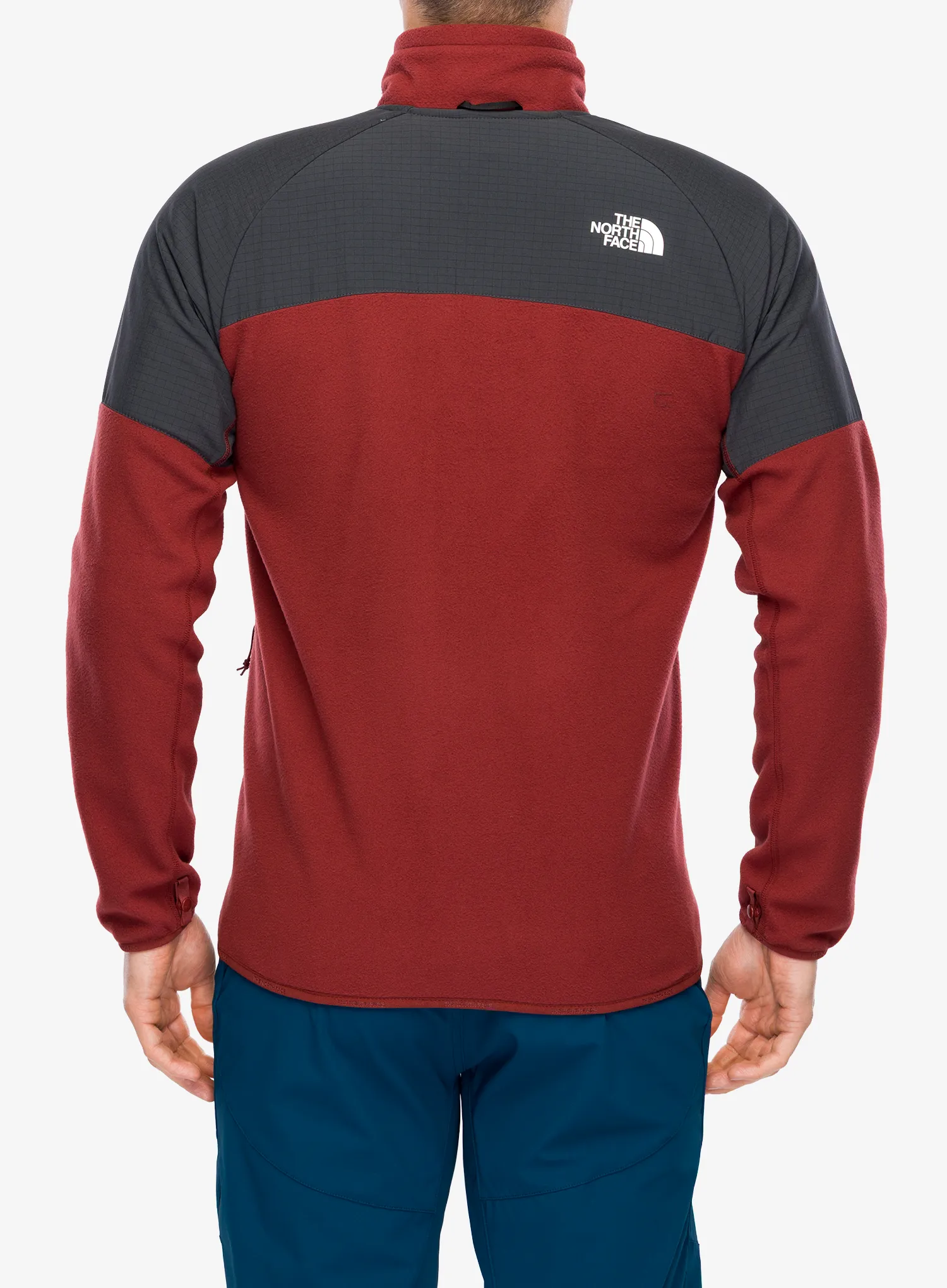 Fleecová mikina The North Face Glacier Heavyweight Full Zip Jacket - sumac/asphalt grey