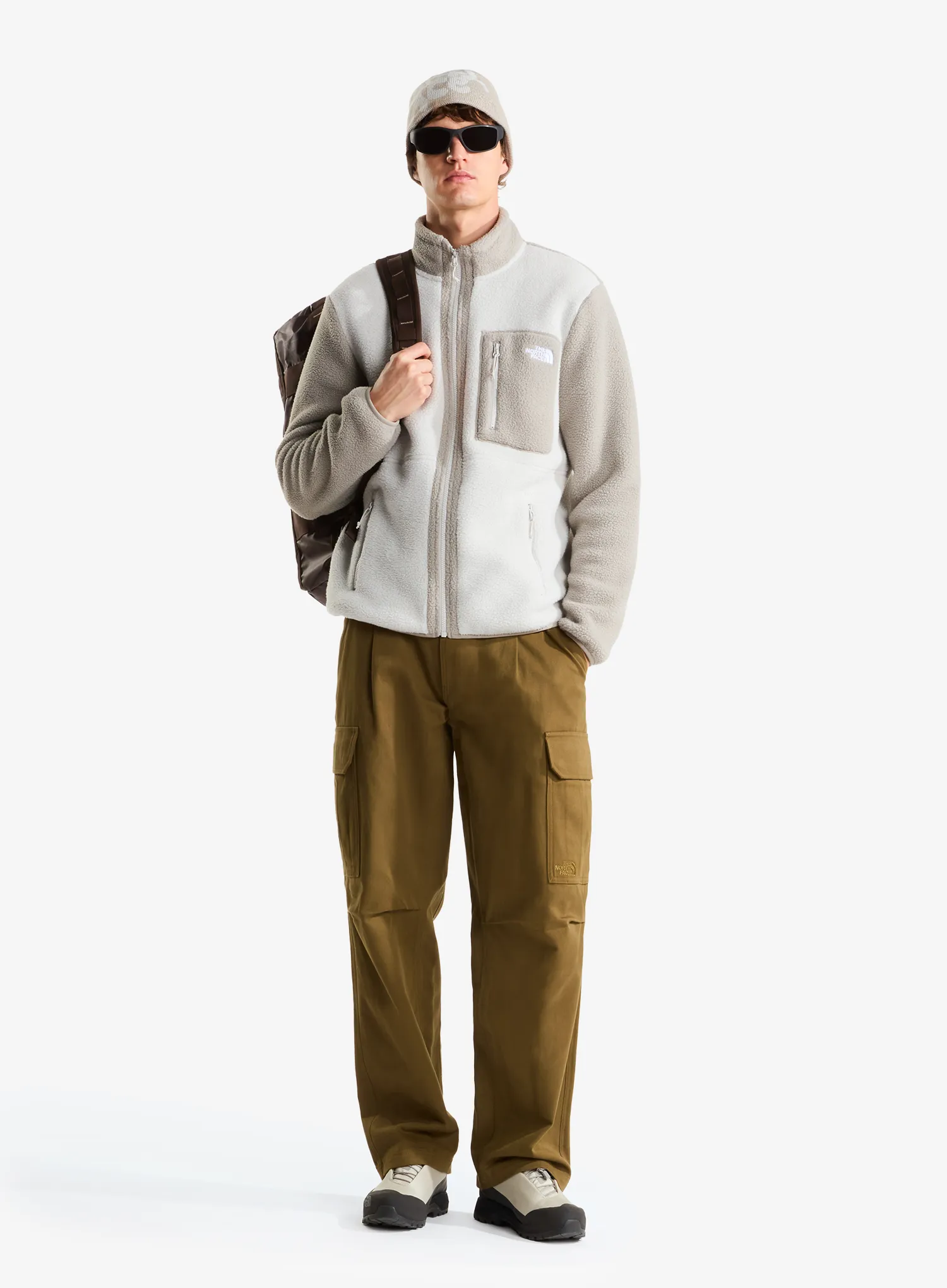 Fleecová mikina The North Face Yumiori Full Zip - cloud/stone slab
