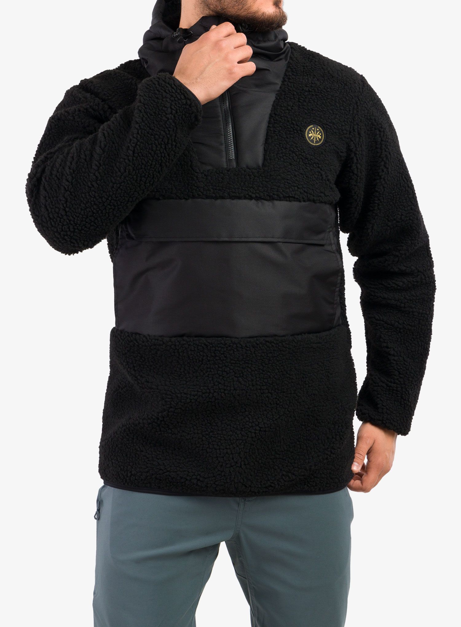Bunda Majesty Anorak Fleece - black