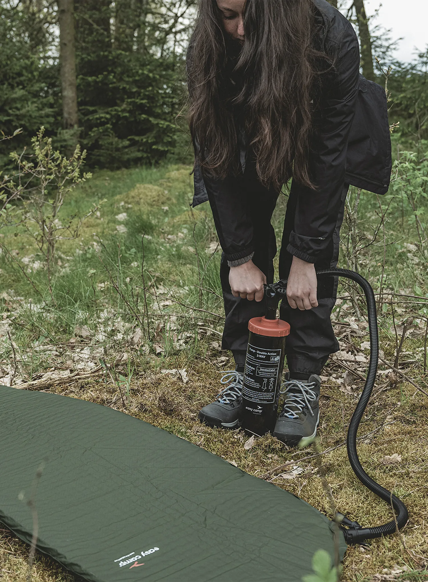 Pumpička Easy Camp Double Action Pump - black