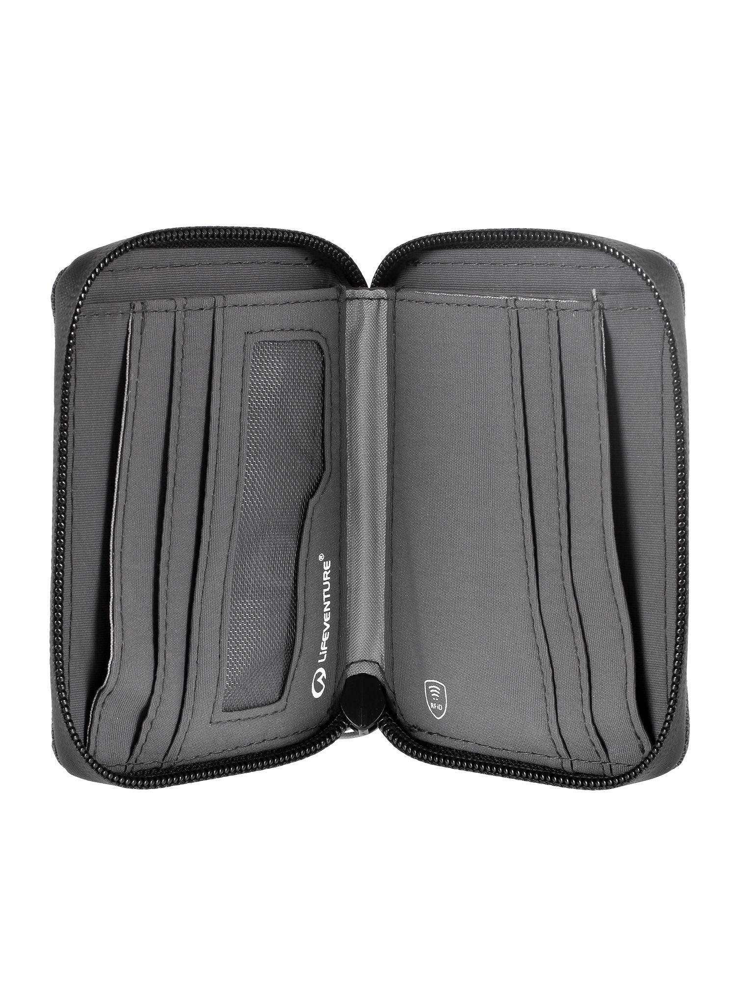 Peněženka Lifeventure Recycled RFiD Mini Travel Wallet - grey