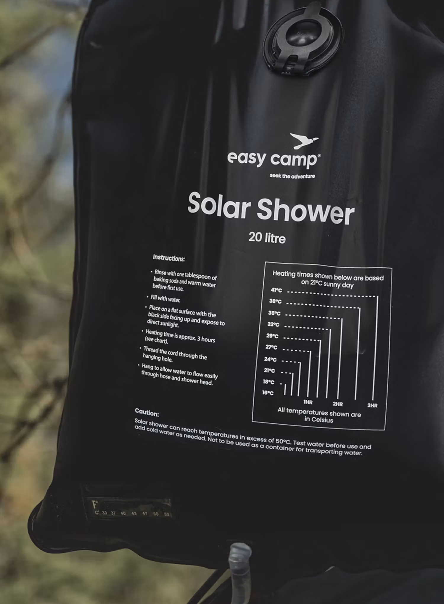Sprcha Easy Camp Solar Shower - black