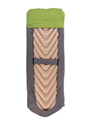 Prostěradlo Klymit Luxe V Sheet Pad Cover - green/grey