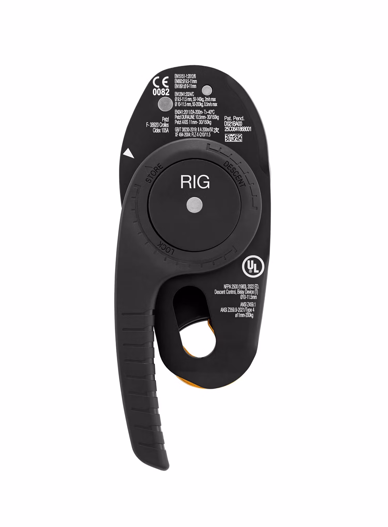 Jistítko Petzl Rig - yellow/yellow
