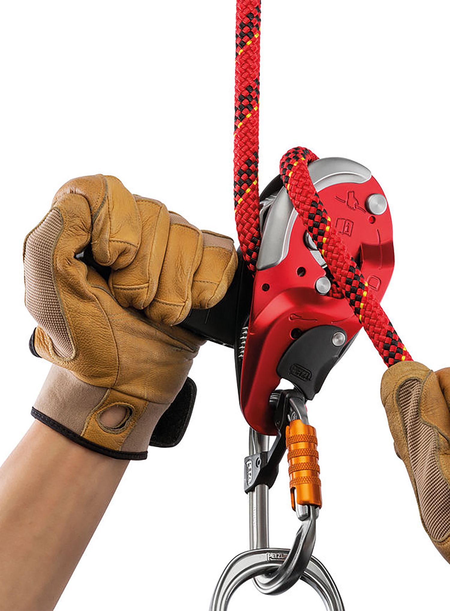 Samoblokovací slaňovací zařízení Petzl ID L - red