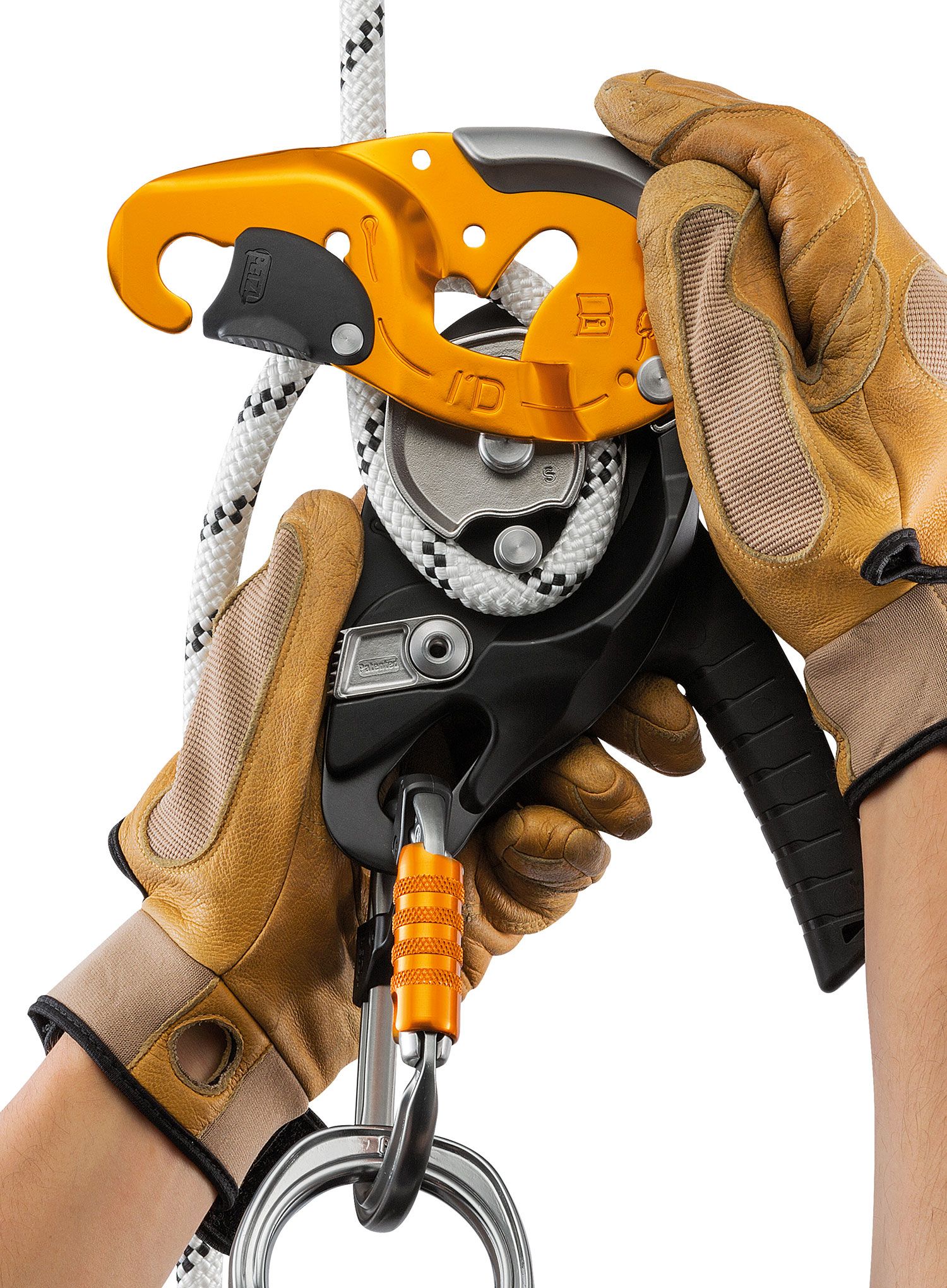 Samoblokovací slaňovací zařízení Petzl ID S - yellow