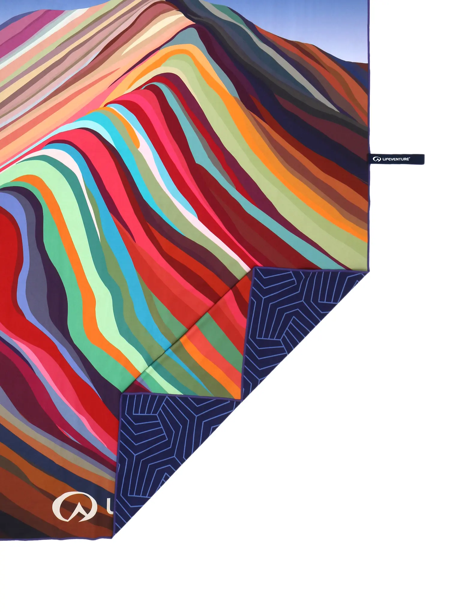 Rychleschnoucí ručník Lifeventure Recycled SoftFibre Trek Towel - rainbow mountain