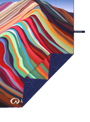 Rychleschnoucí ručník Lifeventure Recycled SoftFibre Trek Towel - rainbow mountain