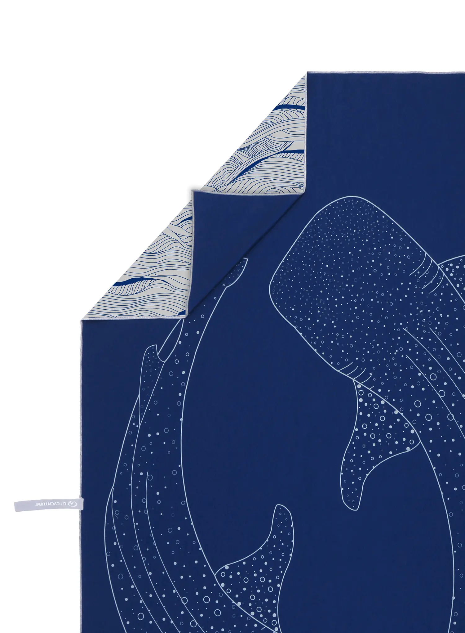 Rychleschnoucí ručník Lifeventure Recycled SoftFibre Trek Towel - whale shark