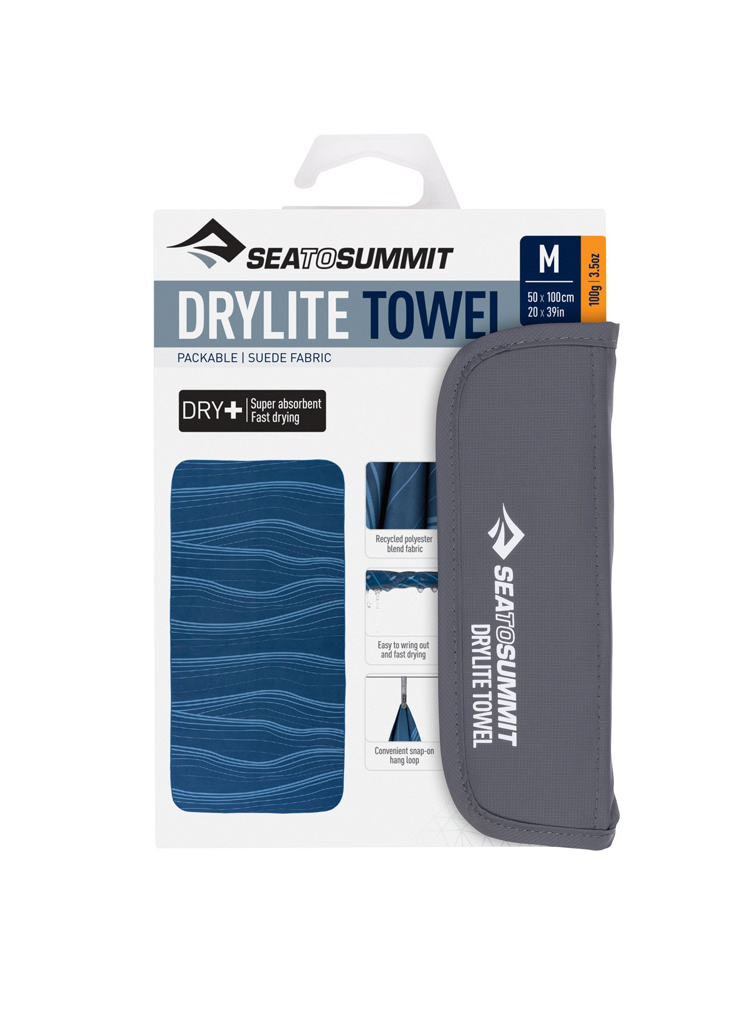 Rychleschnoucí ručník Sea To Summit DryLite Towel M - atlantic wave