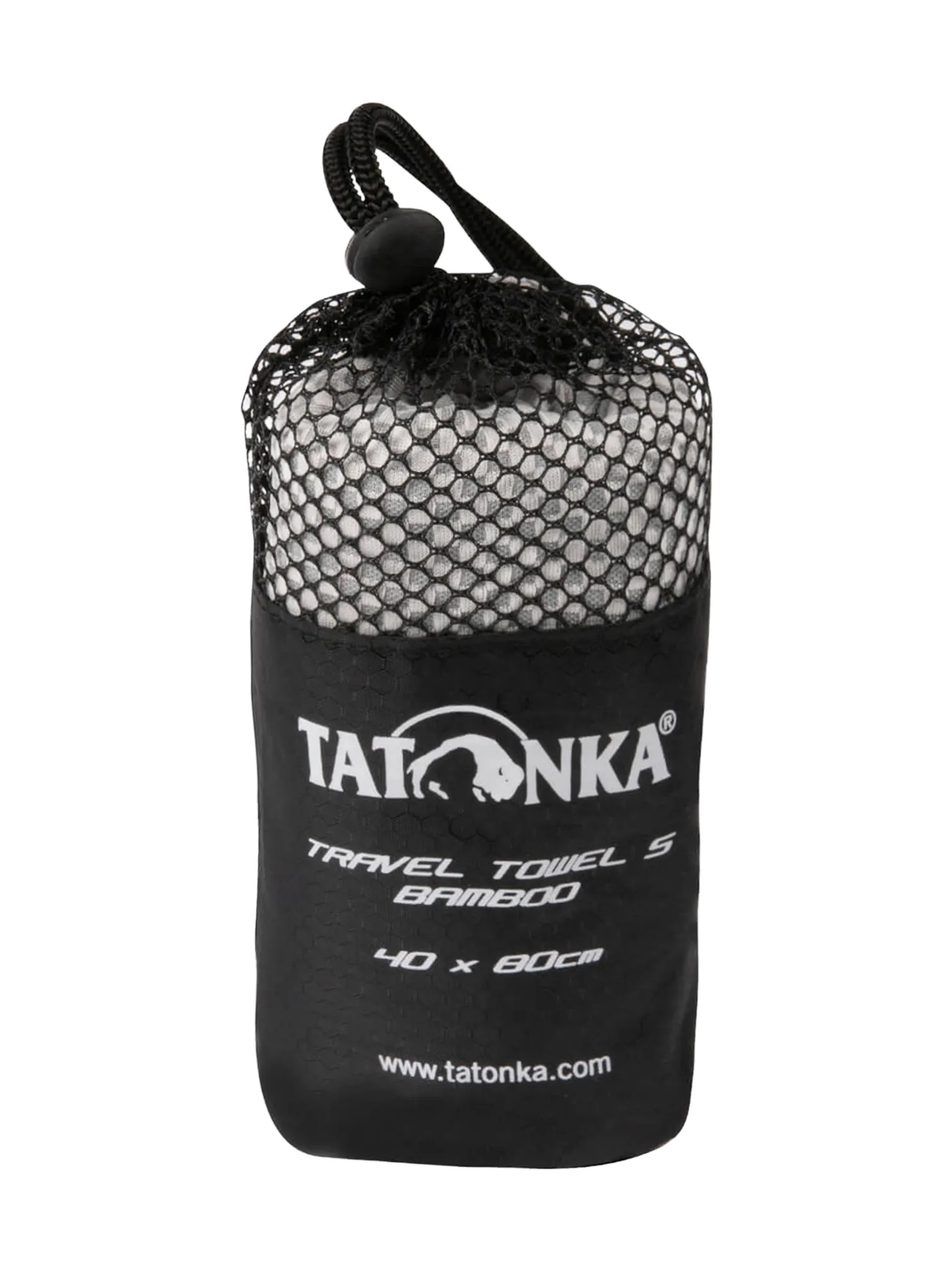 Rychleschnoucí ručník Tatonka Travel Towel Bamboo S - grey