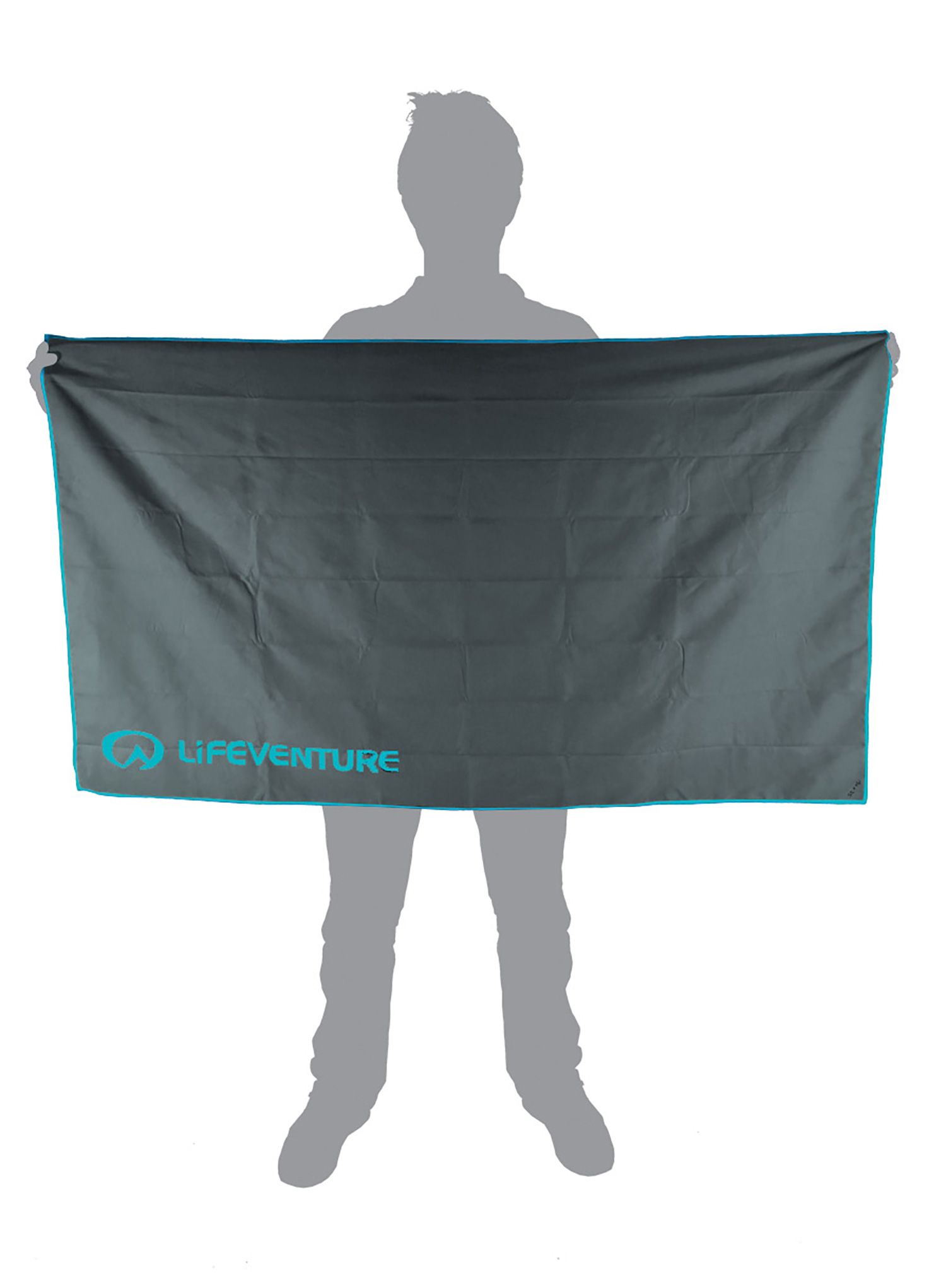Rychleschnoucí ručník Lifeventure Recycled SoftFibre Trek Towel L - grey