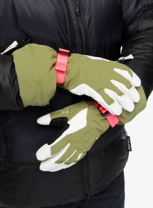 Lyžařské rukavice dámské Ortovox Merino Freeride Glove - wild herbs