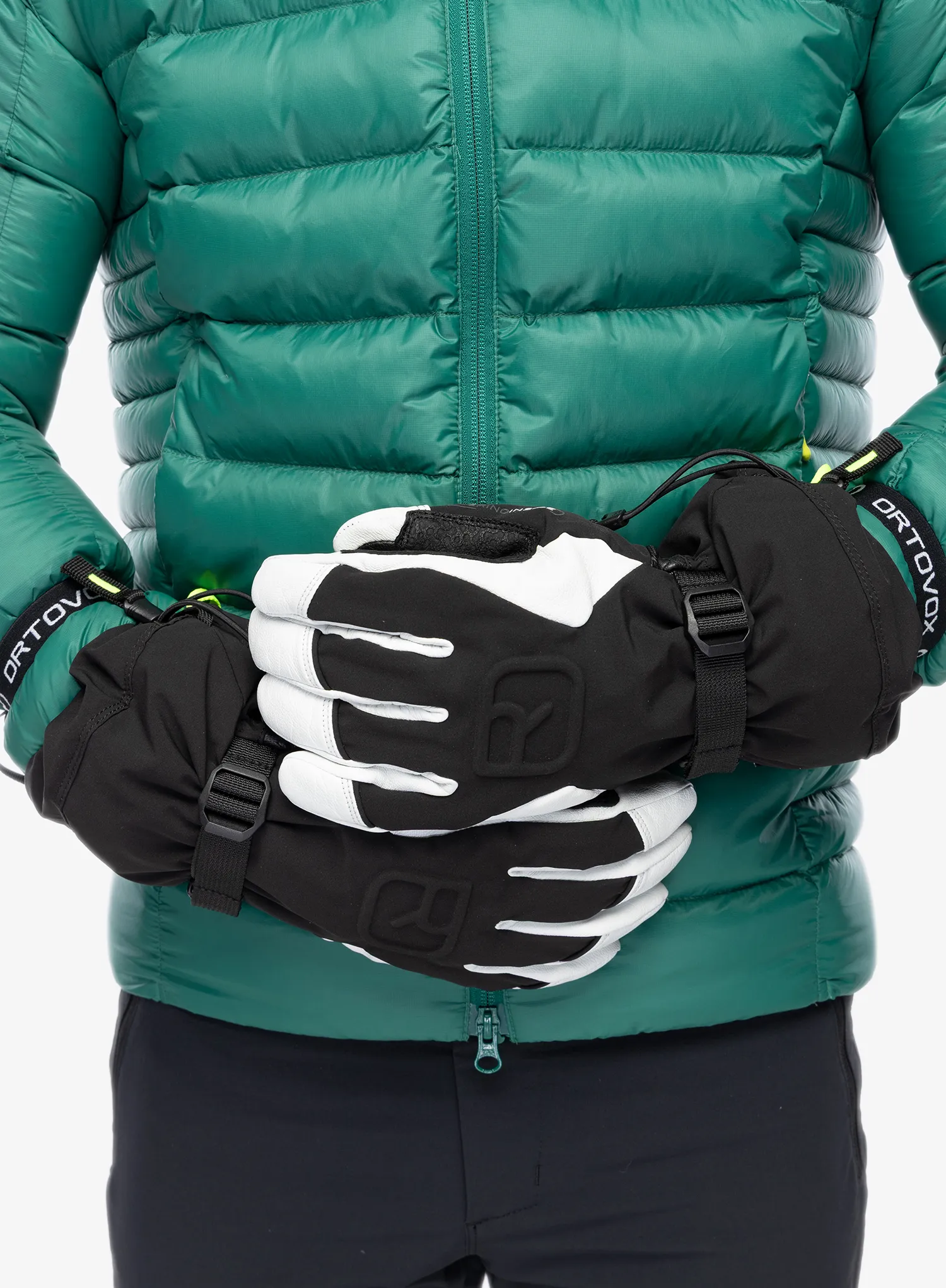 Lyžařské rukavice pánské Ortovox Merino Freeride Glove - black raven