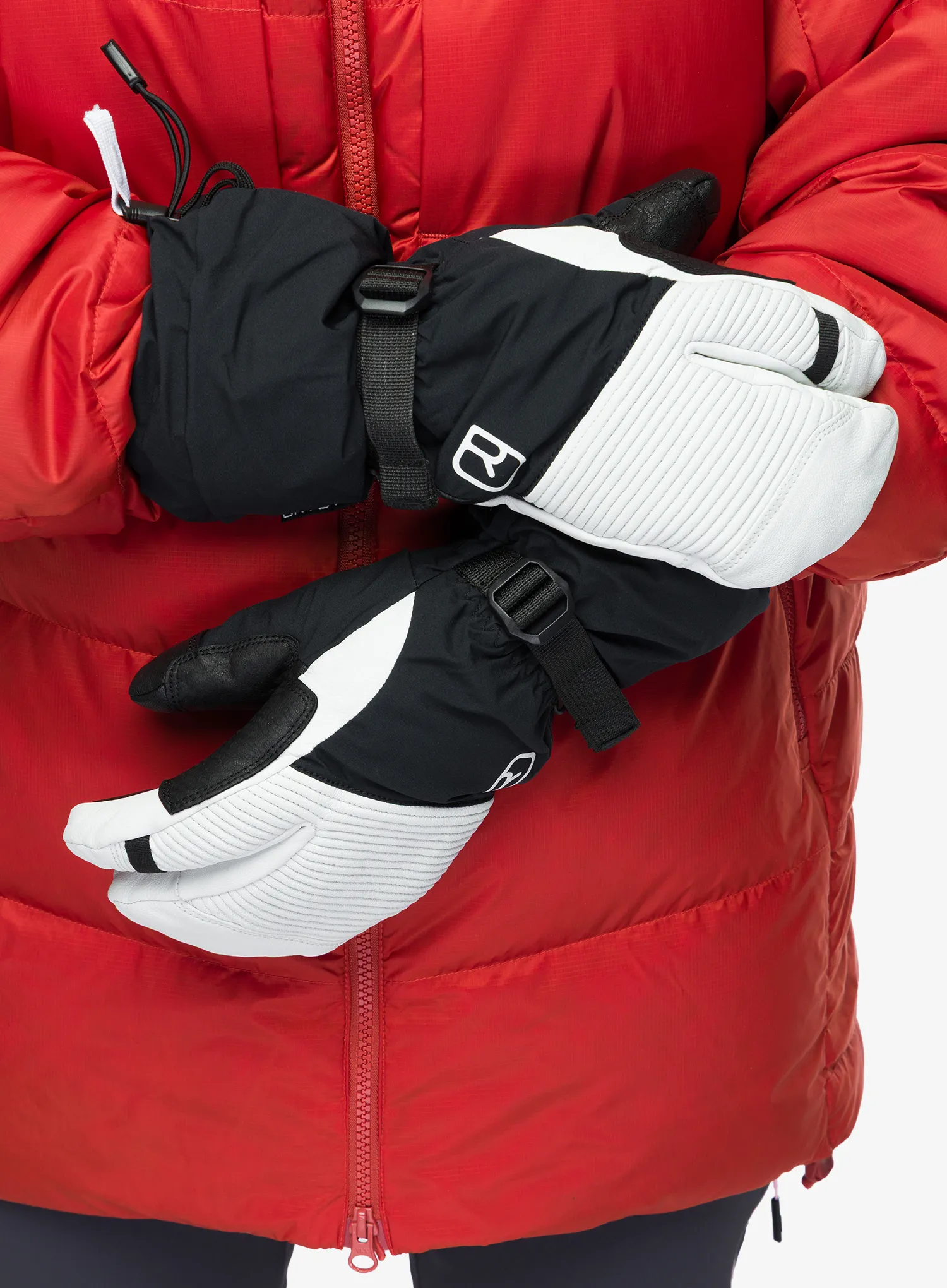 Lyžařské rukavice Ortovox Freeride 3 Finger Glove Pro - black raven/black