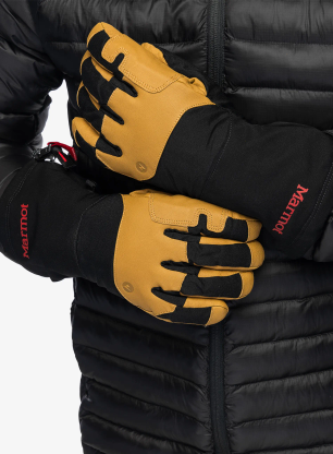 Rukavice na hory Marmot Exum Guide Glove - black/tan