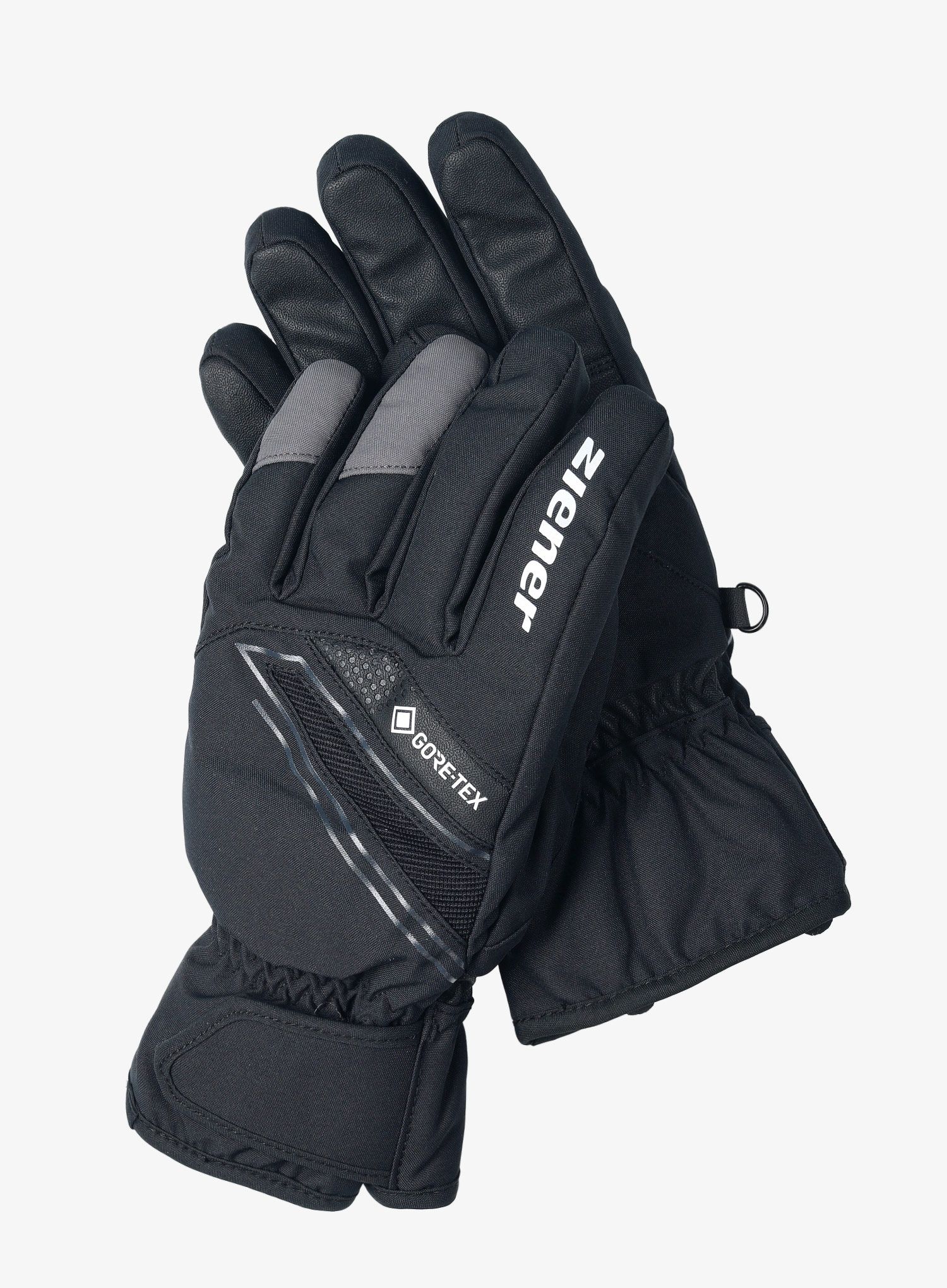 Lyžařské rukavice Ziener Gunar GTX - black/magnet
