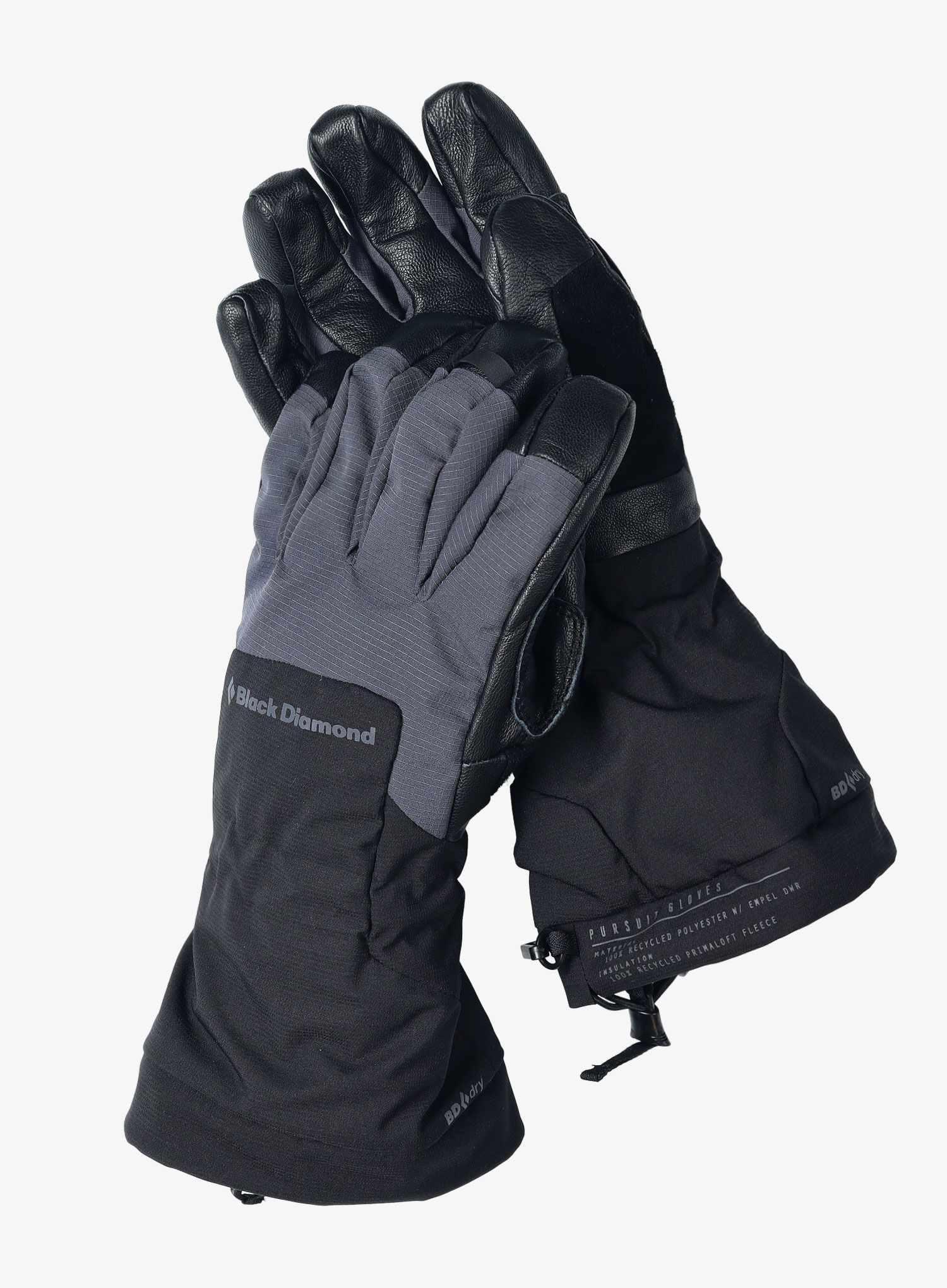 Skialpové rukavice Black Diamond Pursuit - black/black