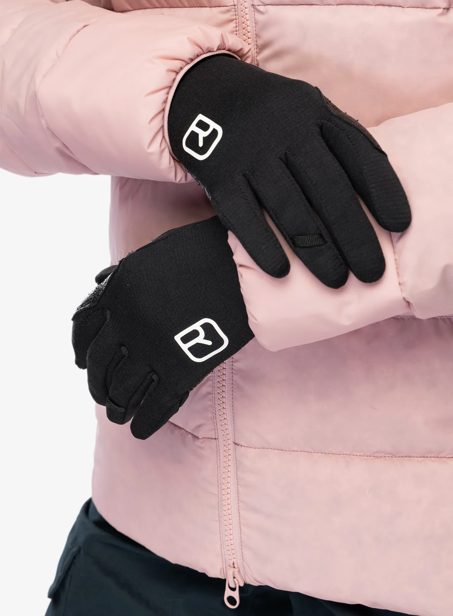 Dámské rukavice Ortovox Fleece Light Glove - black raven