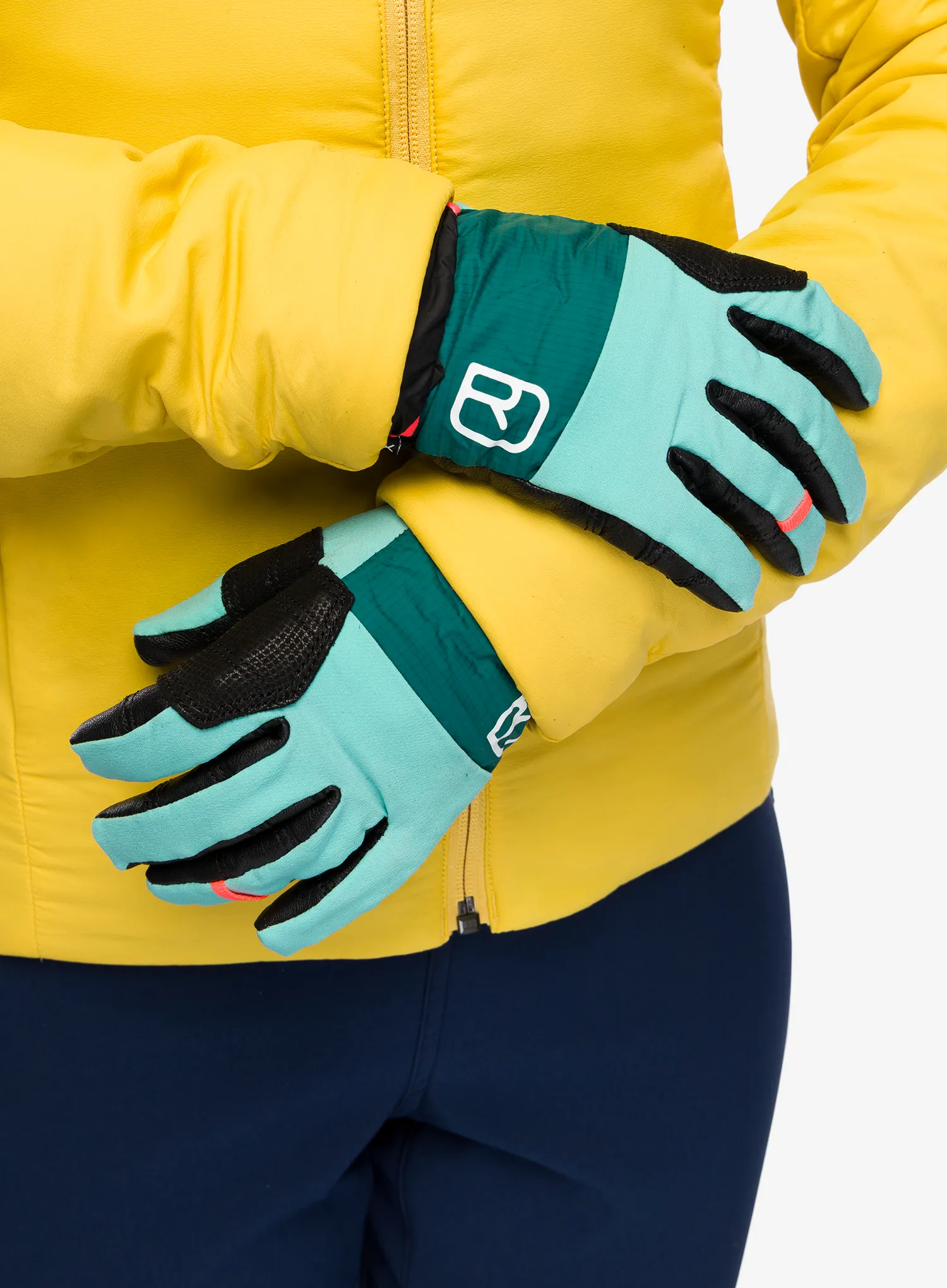 Dámské rukavice Ortovox Tour Pro Cover Glove - ice waterfall