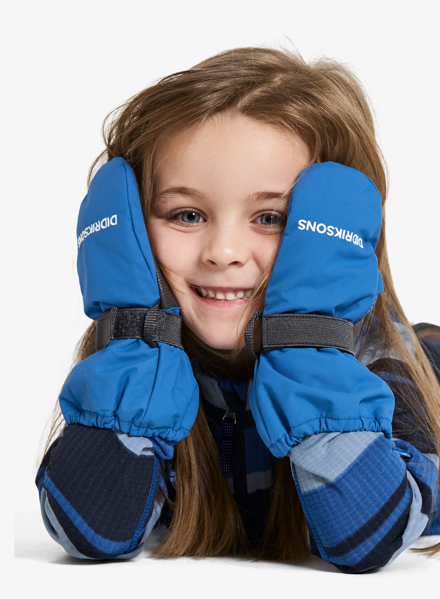 Dětské rukavice Didriksons Biggles Zip Mitten 8 - sapphire blue