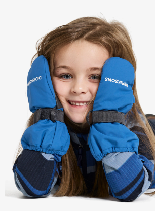Dětské rukavice Didriksons Biggles Zip Mitten 8 - sapphire blue