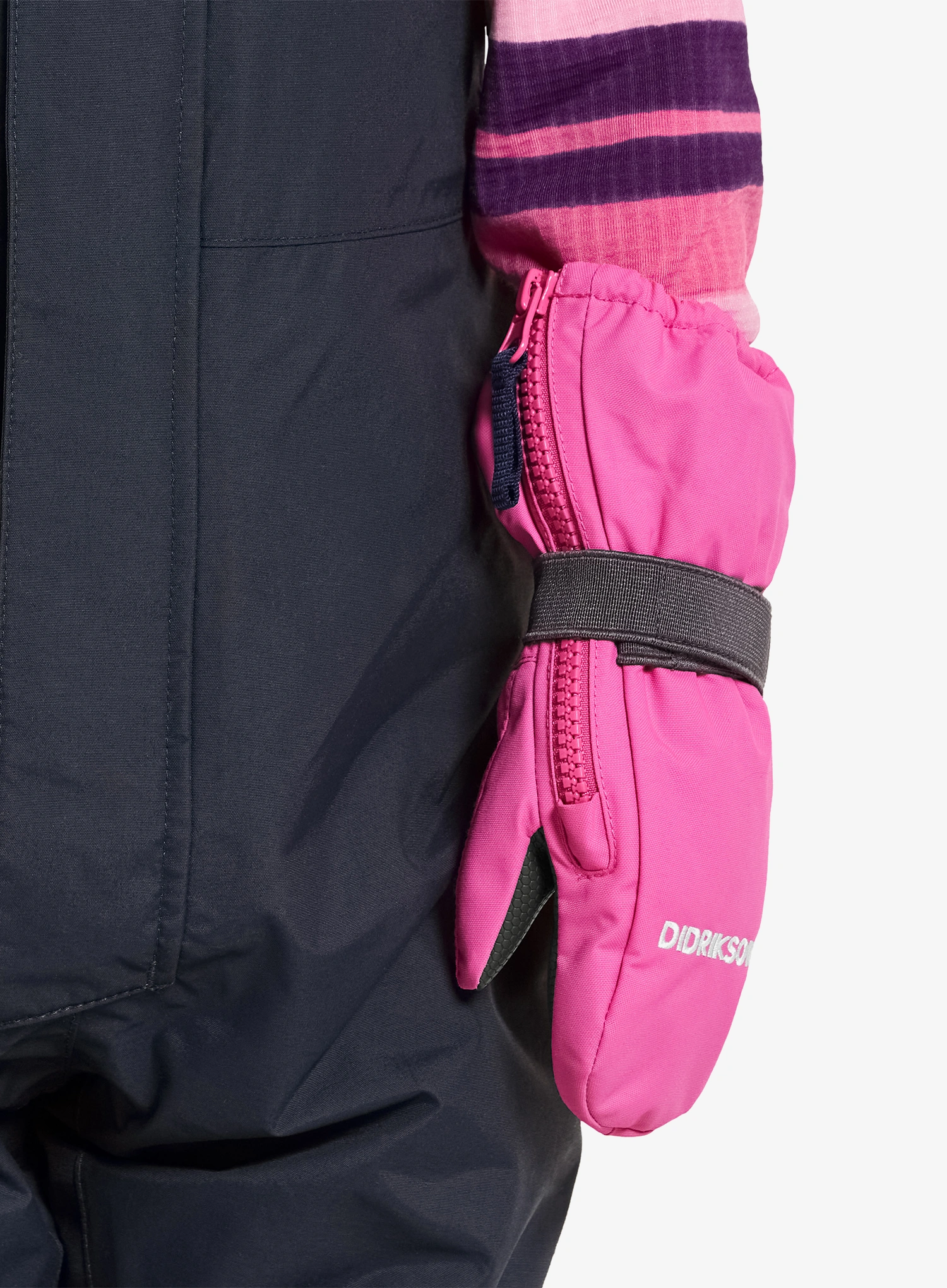 Dětské rukavice Didriksons Biggles Zip Mitten 8 - sweet pink