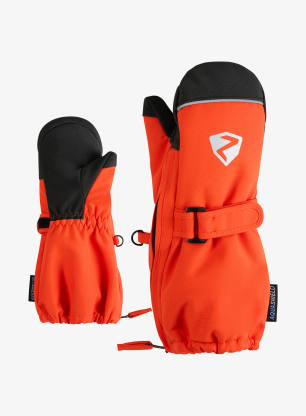 Dětské rukavice Ziener Lanupo AS Mitten Minis Glove - orangered