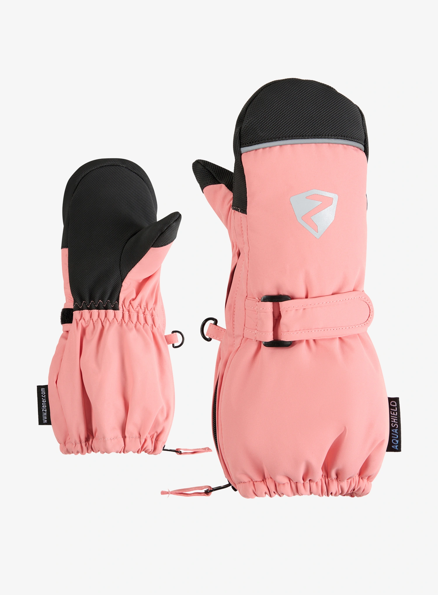 Dětské rukavice Ziener Lanupo AS Mitten Minis Glove - pink vanilla