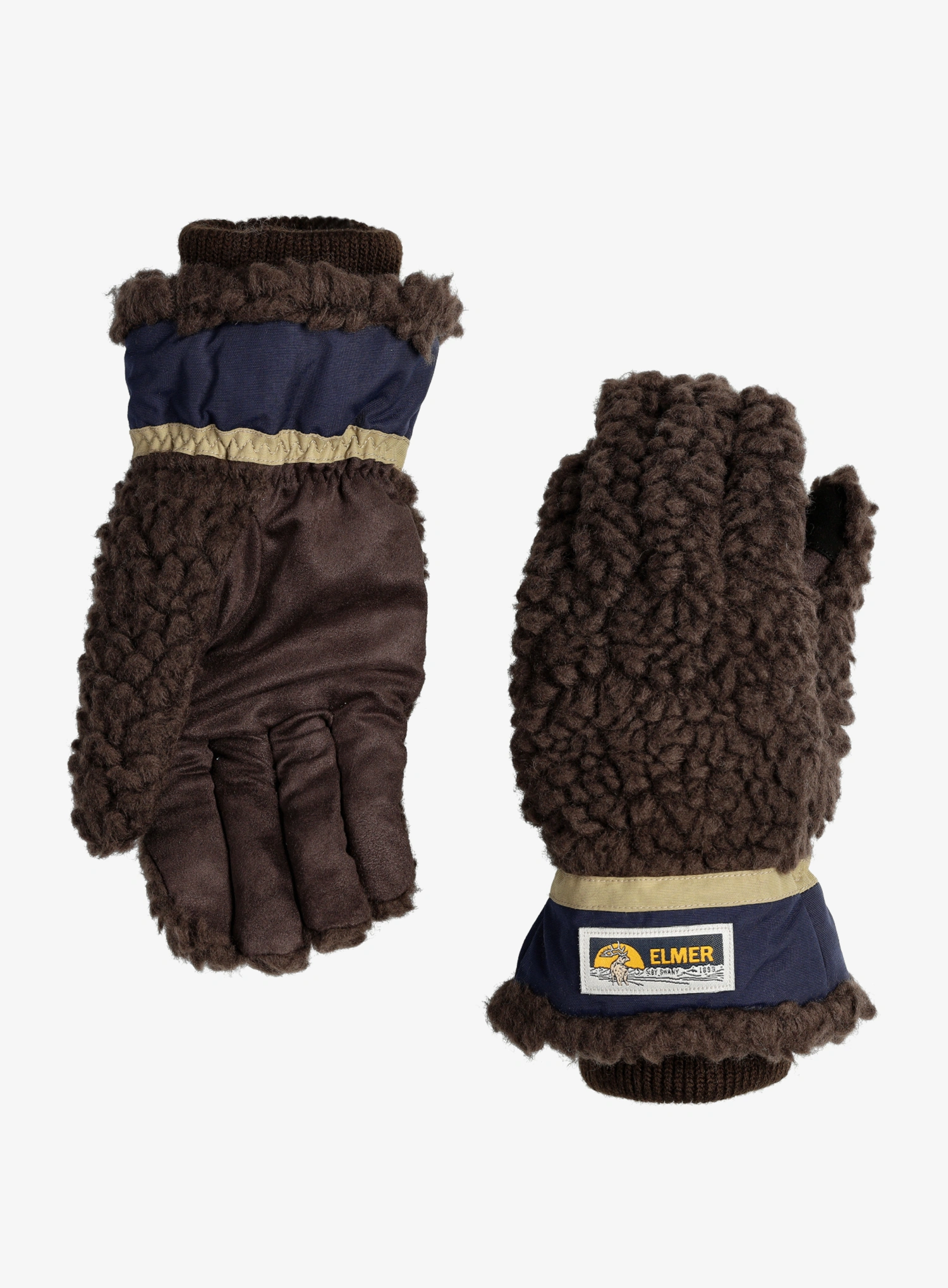 Rukavice Elmer Teddy 5Fingers - brown