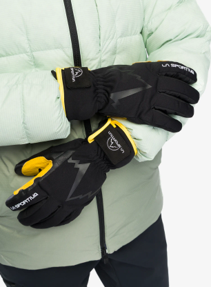 Rukavice La Sportiva Ski Touring Gloves - black/yellow
