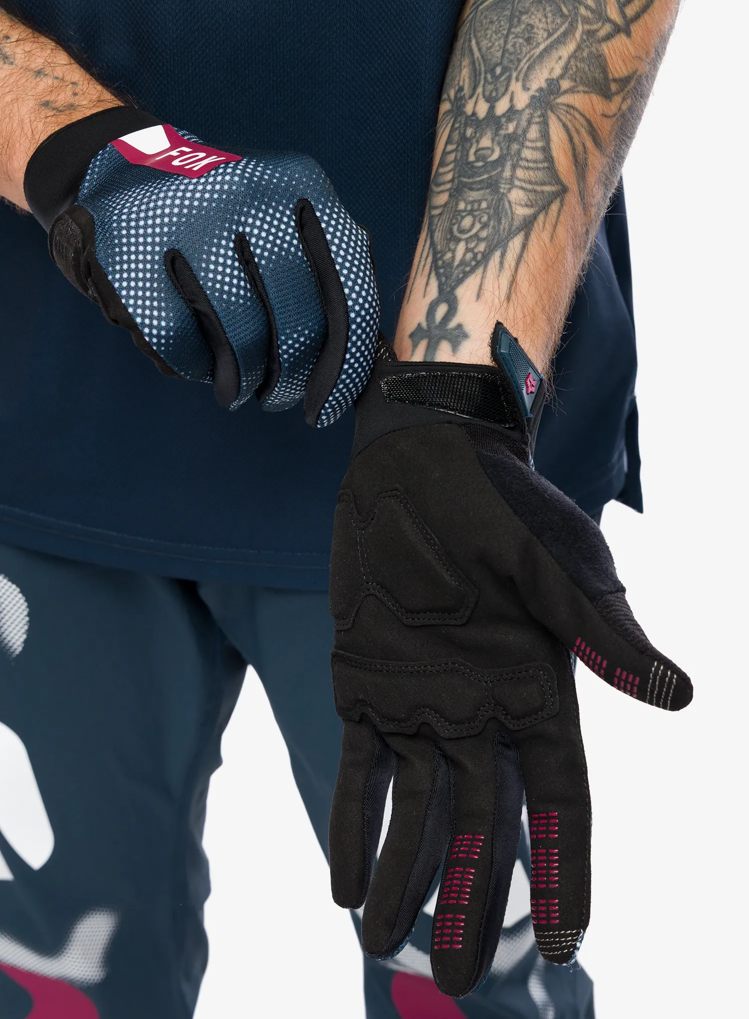 Cyklistické rukavice Fox Ranger Glove Gel Tactile - white