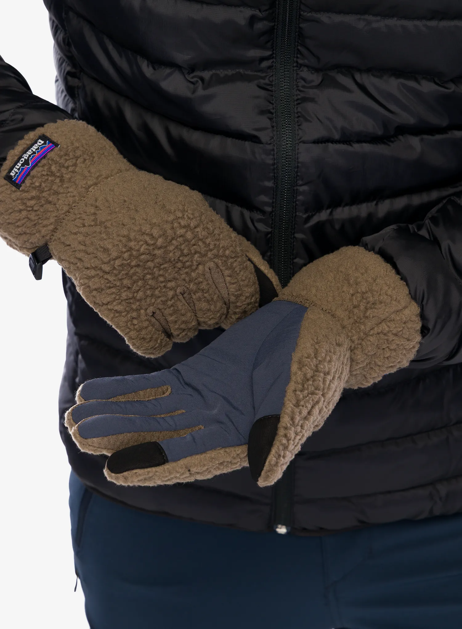 Fleecové rukavice Patagonia Retro Pile Gloves - marlow brown