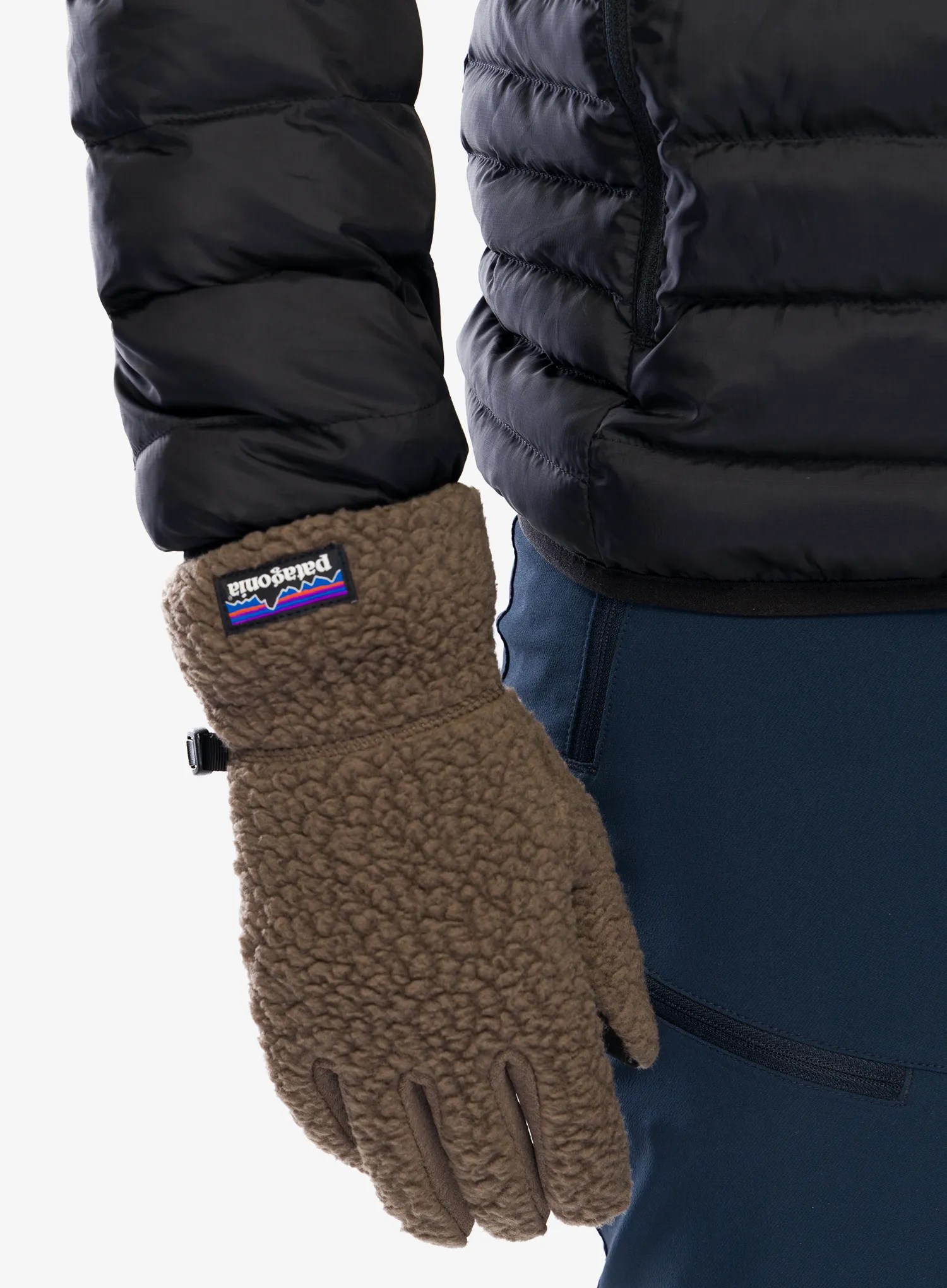 Fleecové rukavice Patagonia Retro Pile Gloves - marlow brown