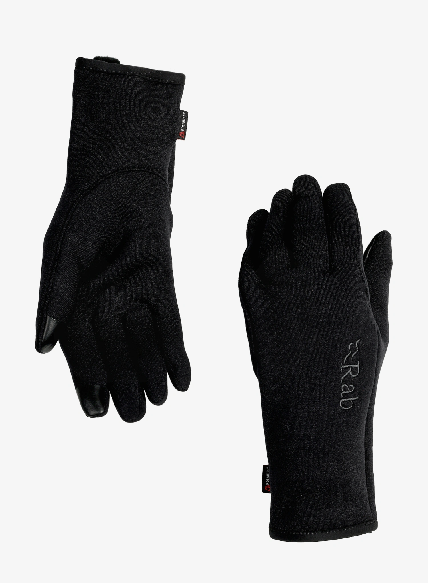 Fleecové rukavice Rab Power Stretch Contact Glove - black/black
